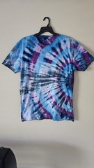 Eclipse Tie Dye Mens T-Shirt Blank Tye Dyed Tee Spiral New 4 XL