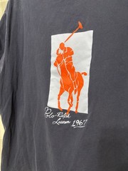 Polo Ralph Lauren Shirt Mens Large Navy Blue Crew Neck Classic Fit Preppy Casual