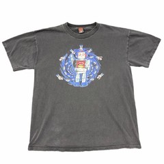 Fashion Victim Men’s Toy Robot Faded Black T Shirt Size XL