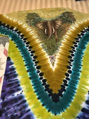 Vintage Liquid Blue 90s Single Stitch Elephant All Over Print Graphic T Shirt