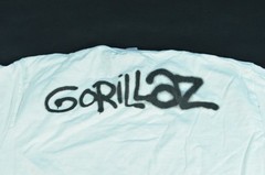 Gorillaz Rap Hip Hop Band Cartoon Shirt White Double Sided Medium