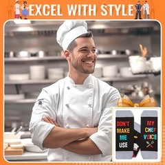 Zmart Cooking Socks Culinary Gifts for Chefs Gifts for Men Women