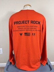 Under Armour Project Rock Graphic By Air Land Sea L/S Shirt Men’s Size XL