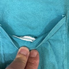 Vintage BVD Pocket T Shirt Selvedge Single Stitch Large Made In USA