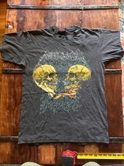 Vintage 1991 Metallica Brockum T Shirt Made USA Skull Graphic Medium Rare