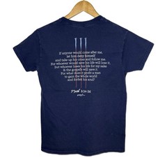 Vintage Christian Jesus T Shirt S Navy His Betrayal His Blood Priceless Religion