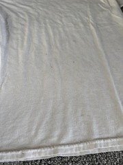 Gildan DryBlend Men’s M White Tagless Crew Neck Short Sleeve T-Shirt