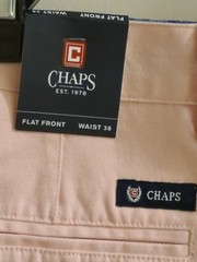Men’s Chaps Shorts, Flat Front size 38 waist, NWT