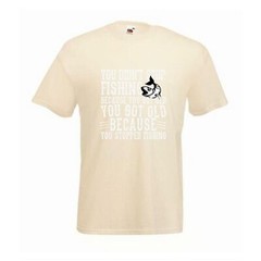 Fishing Fish Trout Old Novelty T Shirt Various Colours And Sizes