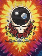 Vintage OG 1992 Grateful Dead Space Your Face Liquid Blue Tie Dye XL