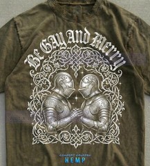 Be Gay And Merry Knights LGBTQ Pride Comfort Tee