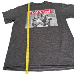DC Comics Mens Batman T Shirt Sz M Gray Old School Graphic Retro Nostalgia Campy