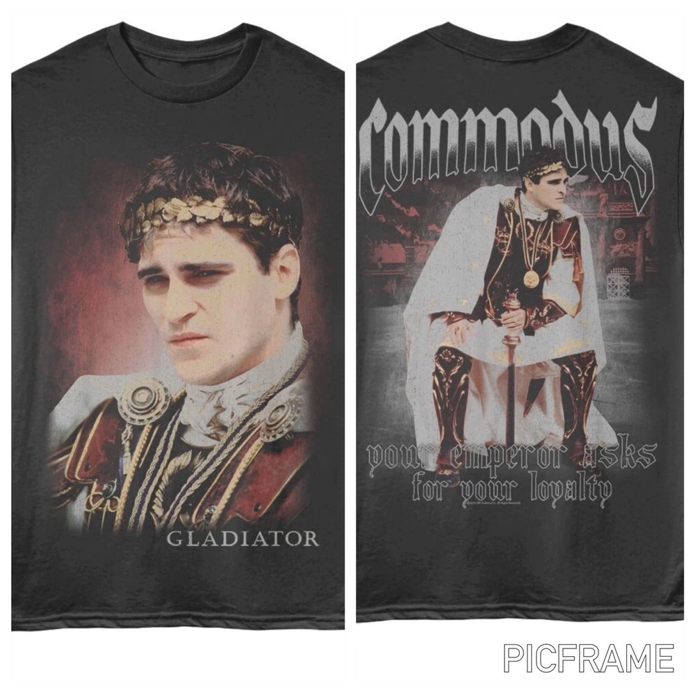 GLADIATOR Movie T-Shirt MAXIMUS COMMODUS F&B Official Merch Stone Cotton