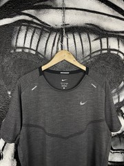 Nike Dri-Fit ADV Techknit Ultra Running Sport Grey T-Shirt Men’s Size XL