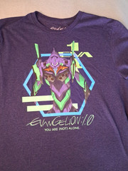 EvanGelion 1.0 Sz MED You Are Not Alone Lootcrate anime Graphic Tee shirt 826