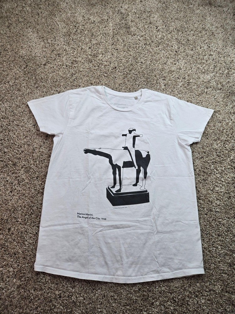 Peggy Guggenheim Collection T Shirt Large Mens White Short Sleeve Marino Marini