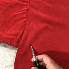 vtg Russell Athletic Shirt Mens 2XL Red Pocket Tee Cotton Made in USA Crewneck