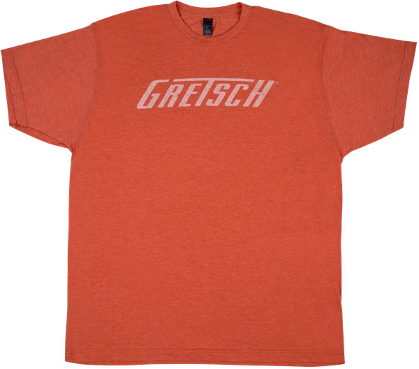 Gretsch Guitars Logo Men’s T-Shirt Gift, Heather Orange, L (LARGE)