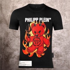 PHILIPP PLEIN TSHIRT PHILIP SKULL RHINESTONE SKULL T-SHIRT POLO SHIRT