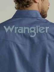 Wrangler® TEAM LOGO BIJOU BLUE – MENS SHIRT