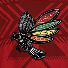 Streetwear Urban Hip Hop Staple Bird Applique T-Shirt Mens 2XL Red New York City