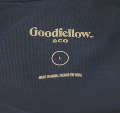 NWT Goodfellow & Co Mens Size L Blue Relaxed Fit T-shirt Short Sleeves Crew Neck