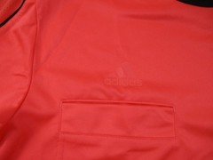Adidas Shirt Mens Medium Orange Climacool Athletic Short Sleeve Stretch