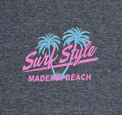 Surf Style Madeira Beach Short Sleeve Blue Souvenir 80s Graphic T-Shirt Men’s M