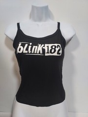 Blink 182 Crop top Vintage Logo Blink 182 shirt Blink 182 Tank top Hand Cropped