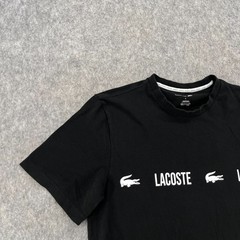 Lacoste Mens Logo T Shirt Black Graphic Size S