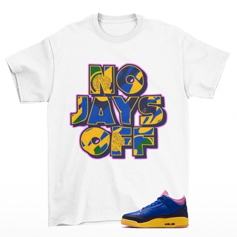 Jay All Day Sneaker Shirt White to Match Jordan 3 Brazil IV4871-400