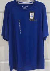 New With Tags Under Armour Men’s Shirt Blue XL Short Sleeve UA Tech 2.0