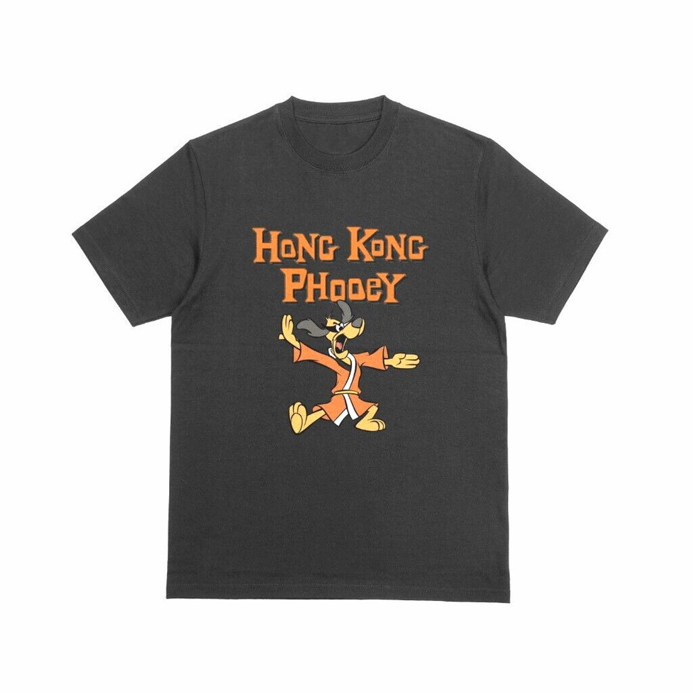 Hong Kong Phooey British TV Show Cartoon Gift T Shirt Retro 70s 80s Kung Fu Dog