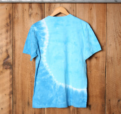 LIQUID BLUE Aquatic Ecosystem Fish, Sea Turtle, Anemones Tie-Dye T-Shirt Sz. L