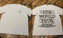Rosalia Lux Tour 2026 Routing Graphic Multicolor Short Sleeves Unisex T Shirt