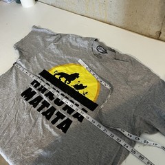 Disney Lion King Adult 2X Hakuna Matata Grey Graphic Tshirt Timon Pumba Simba