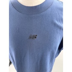 New Balance Mens Oversized Navy Blue Midweight Cotton Tee Shirt Size Medium NEW