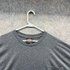 Harley Davidson Shirt Men 3XL Heater Gray Cotton Motorcycle Crewneck 2017 Biker
