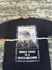 Vtg Leftover Crack World Trade Death Machine 9-11 Political Punk Band T-Shirt