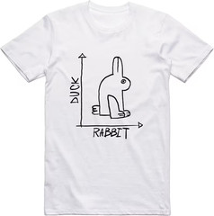 Funny Rabbit Duck Shirt, Novelty Graphic Cotton Tee