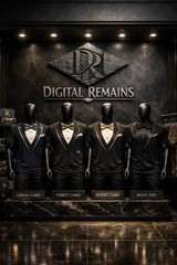 Digital Remains Tuxedo Shirts