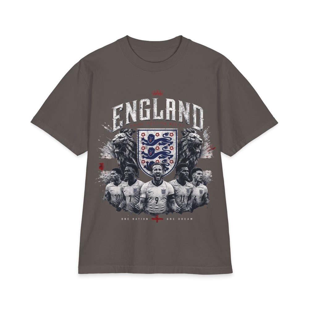 England Football Crest T-Shirt | Three Lions Players Graphic Tee