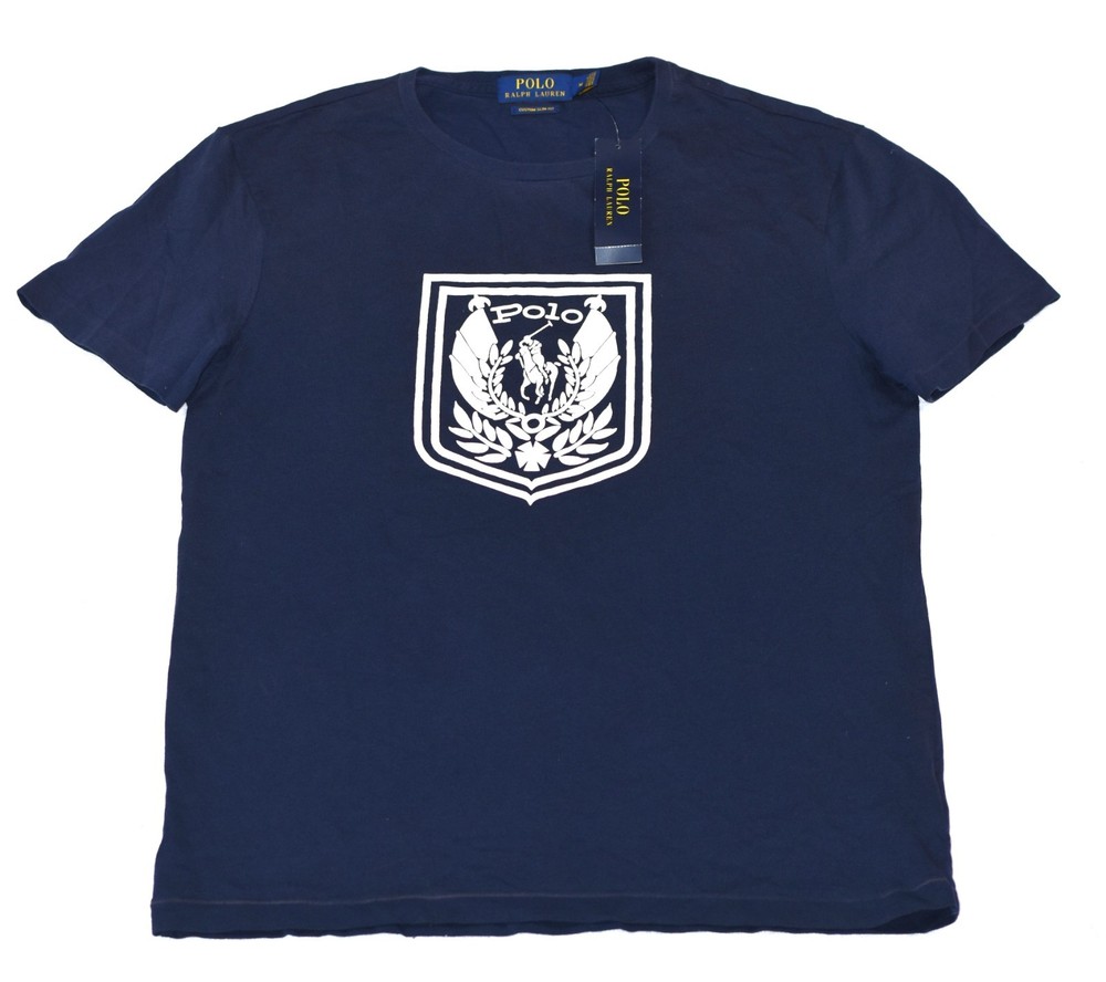 Polo Ralph Lauren Logo TShirt Custom Slim Fit M NWT Vtg