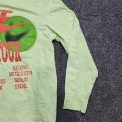 Nike Sportswear World Tour Shirt Men Large Green Glow In The Dark Puff Print