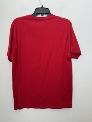 Holiday Time Men’s Red Ain’t No Laws Hangin With Claus Christmas Tee Shirt Large