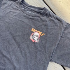 Modern Powell Peralta Bones Skatecore Grunge Skull Graphic Tee Shirt