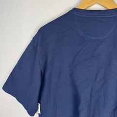 Mode of One Ottoman Tee Caspian Waters Blue Relaxed Fit Textured T-Shirt S NEW