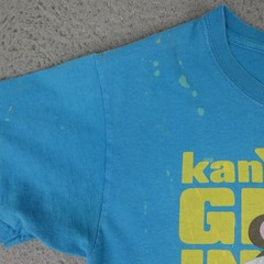 Kanye West Glow In The Dark Tour Shirt Mens Small Blue Takashi Murakami 2009 Tee