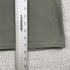 Vtg Tultex Olive Green XL Shirt Live2Play.com Skier Back Graphic Mountain Y2K