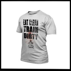 Military Fitness Gym Motivation T-Shirt Train And Eat Warrior Quote Jiu Jitsu